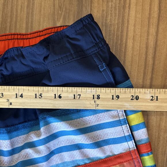 Speedo Tropical Swimming Trunks Men’s Size 2XL Mesh Drawstring Striped Shorts - Picture 4 of 4